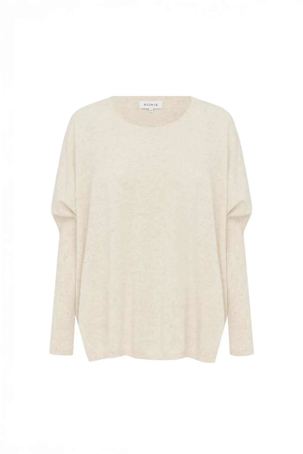 Rowie Enzo Merino Knit Jumper Oat Marle