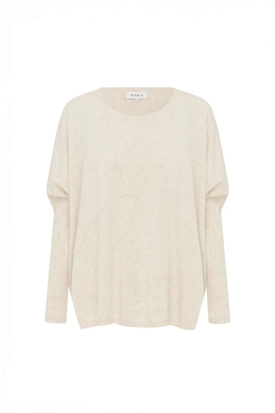 Rowie Enzo Merino Knit Jumper Oat Marle