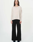 Rowie Enzo Merino Knit Jumper Oat Marle