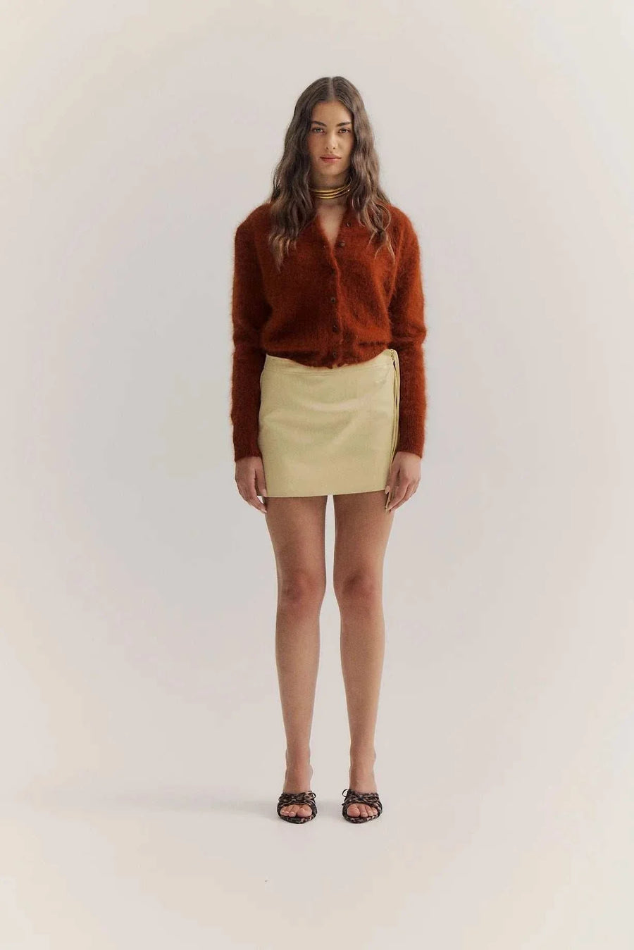 World of Nomads Bella Cashmere Cardigan Chocolate