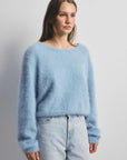 World Of Nomads Stella Cashmere Boat Neck Knit Sky