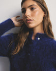 World Of Nomads Bella Cashmere Cardigan Navy