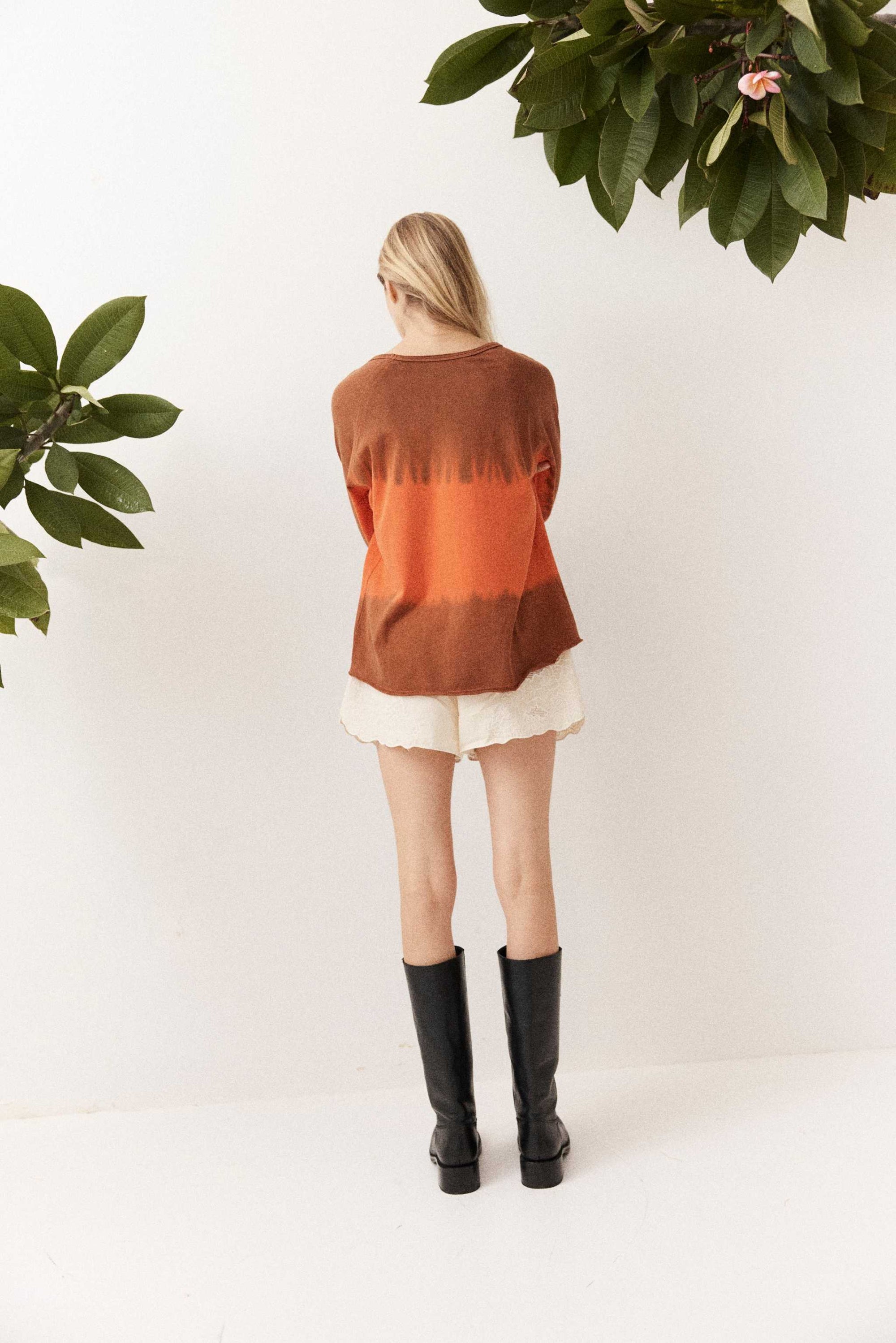 Kinga Csilla Fire Raw Long Sleeve Tee