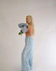 Zaziba Jaya Linen Pant Sky Blue