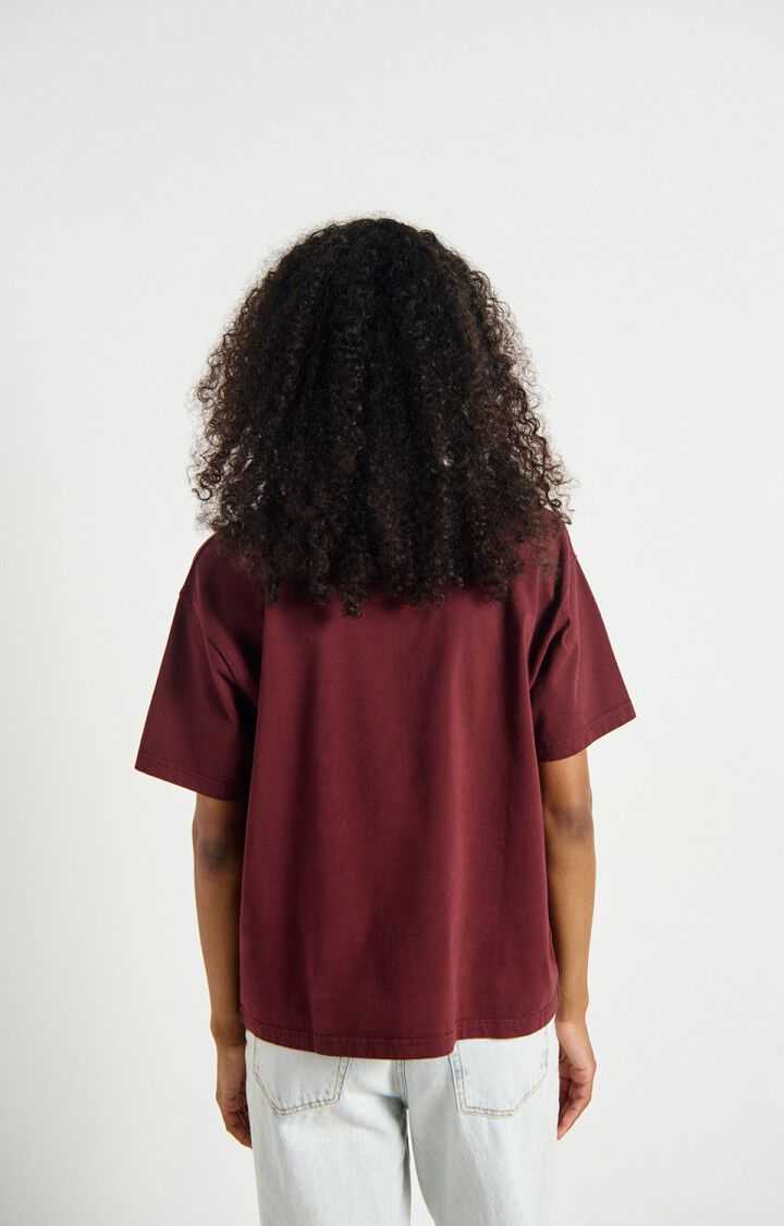 American Vintage T Shirt Fizvalley Vintage Burgundy