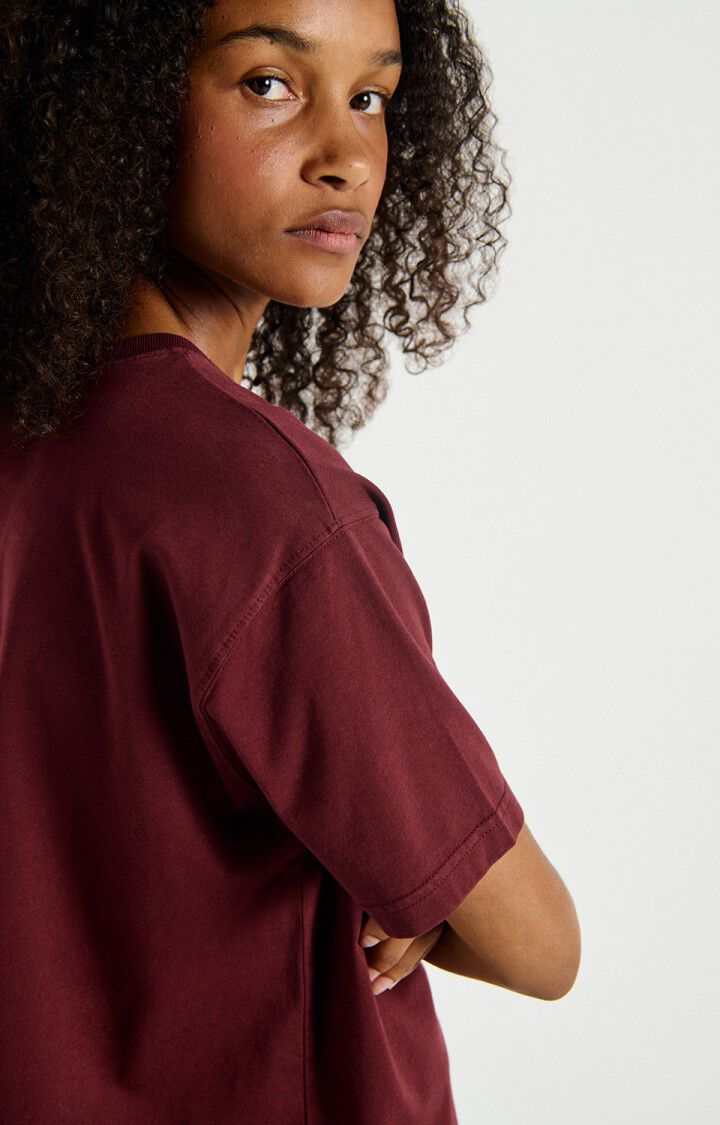 American Vintage T Shirt Fizvalley Vintage Burgundy