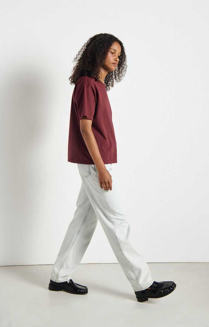 American Vintage T Shirt Fizvalley Vintage Burgundy