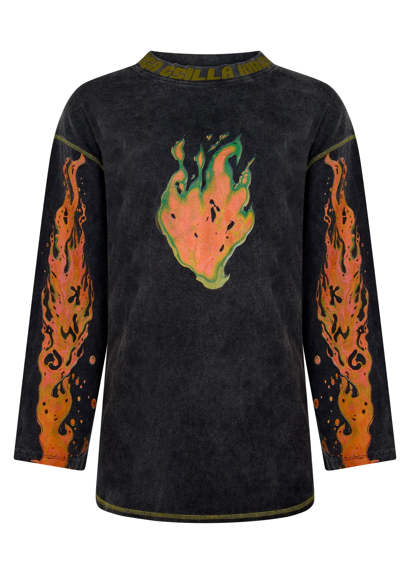 Kinga Csilla Flaming Heart Tommy Tee