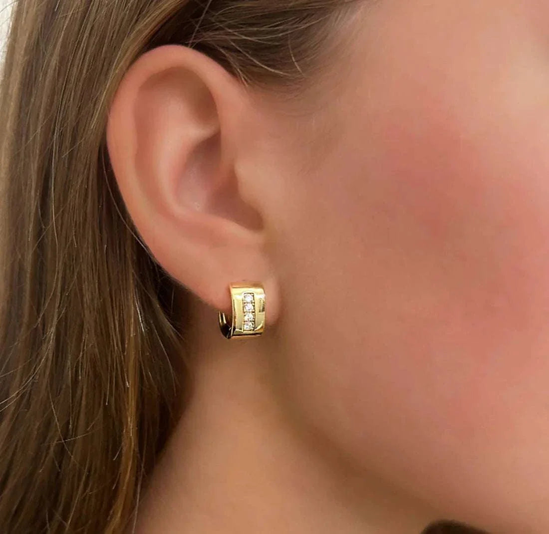 Misuzi Dillion Frankie Hoop 18k Gold Plated