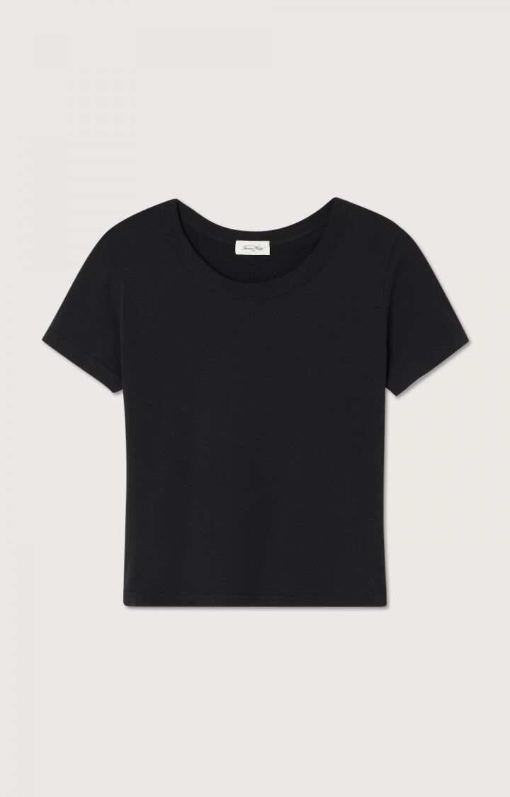 American Vintage Gamipy T Shirt Short Sleeve Crew Neck Black