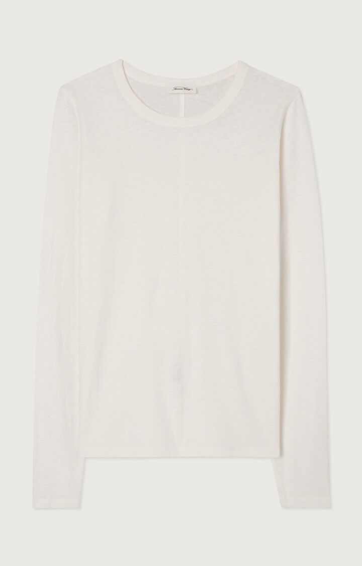 American Vintage Gamipy T Shirt Long Sleeve Crew Neck White