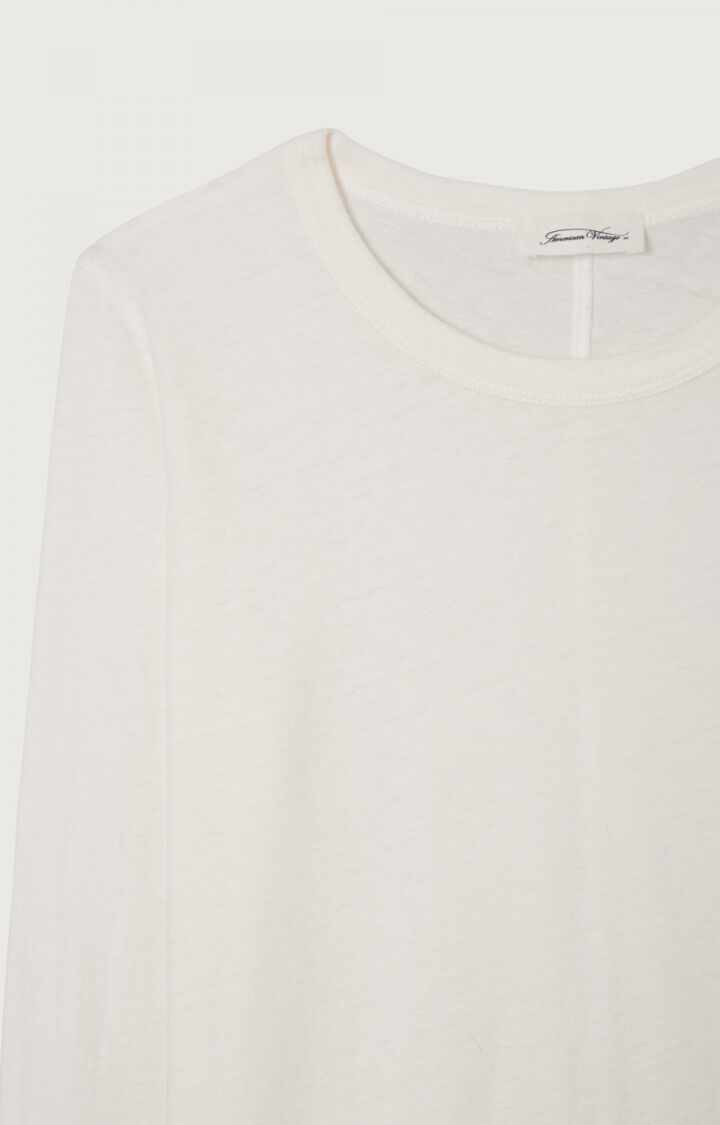 American Vintage Gamipy T Shirt Long Sleeve Crew Neck White