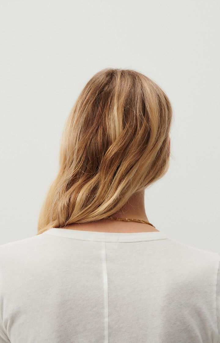 American Vintage Gamipy T Shirt Long Sleeve Crew Neck White