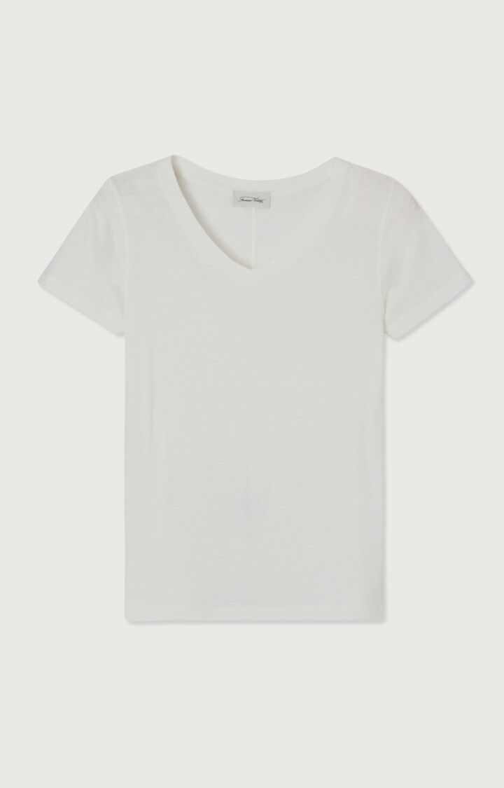 American Vintage Gamipy T Shirt Short Sleeve V Neck White