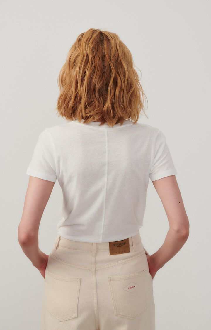 American Vintage Gamipy Short Sleeve Round Neck Tee White