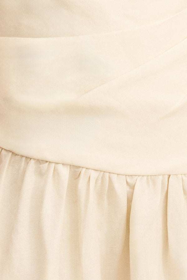 Shona Joy Gigi One Shoulder Maxi Dress Ecru