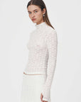 Rowie Galo Flower Lace Top Creme