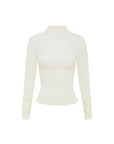 Rowie Galo Flower Lace Top Creme