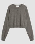 St Agni Cashmere Relaxed Cropped Cardigan Doe
