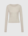 St Agni Baby Wool Long Sleeve Top Soft Ash