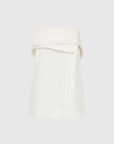 St Agni Strapless Wrap Top Off White
