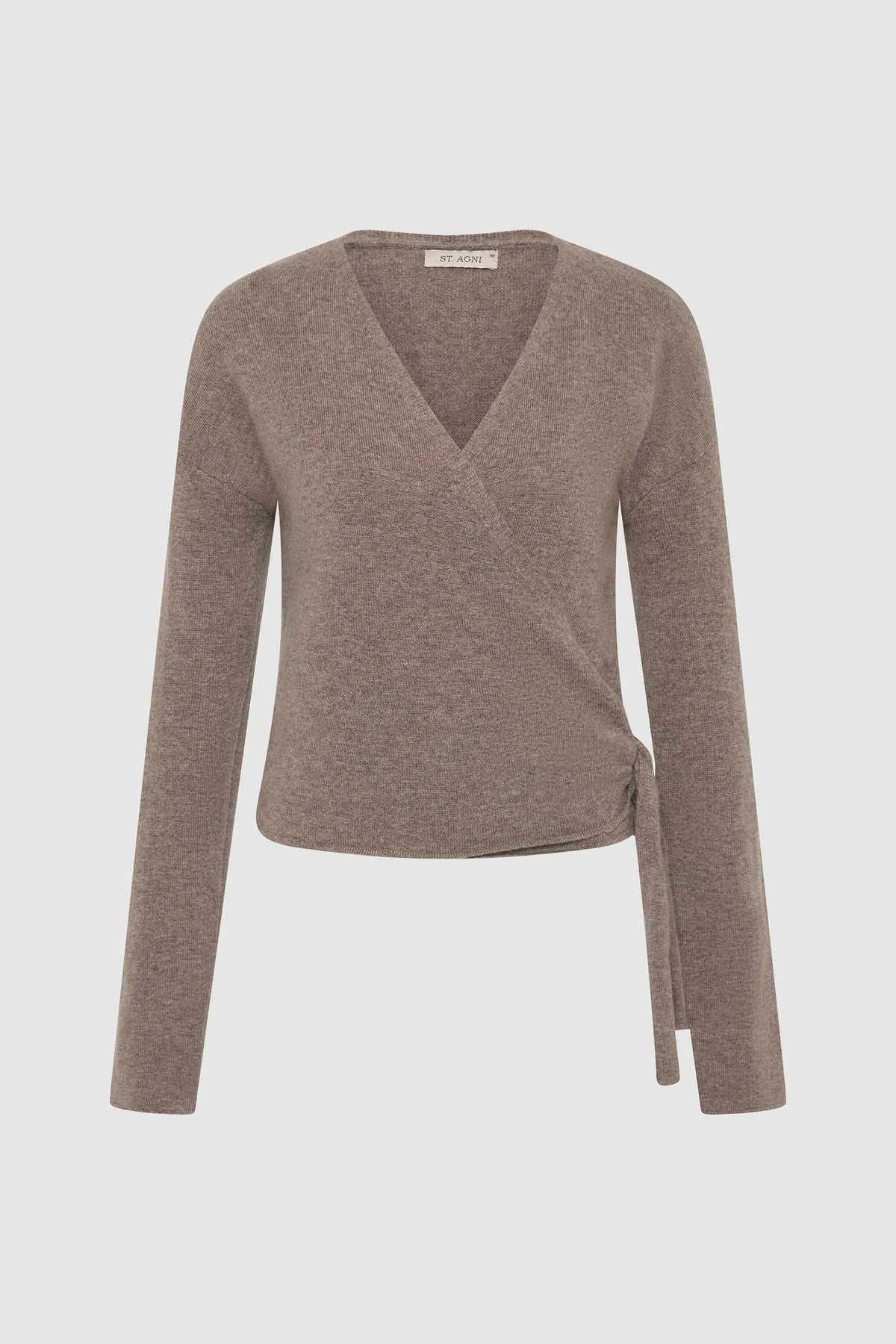 St Agni Cashmere Wrap Cardigan Vapor