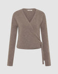 St Agni Cashmere Wrap Cardigan Vapor