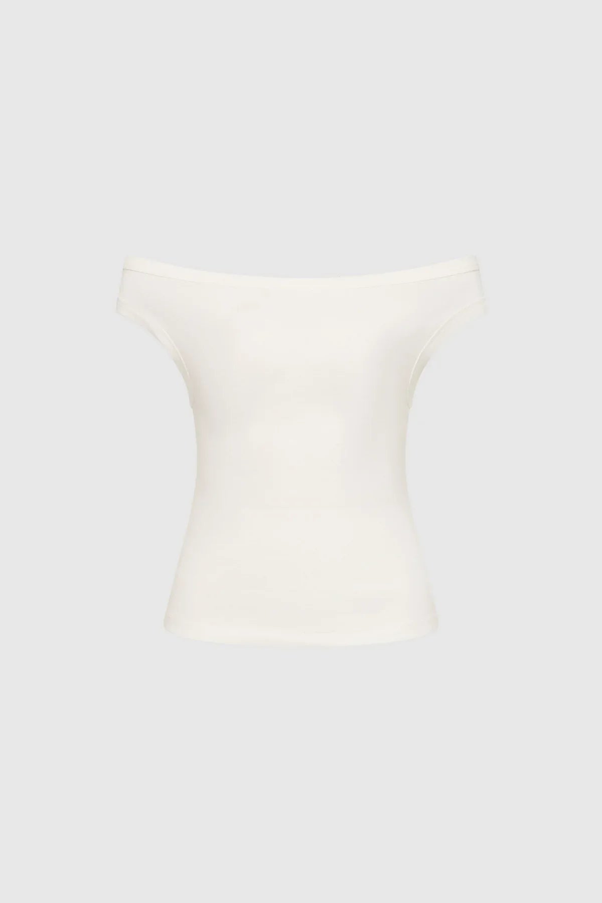 St Agni Organic Cotton Off Shoulder Top White