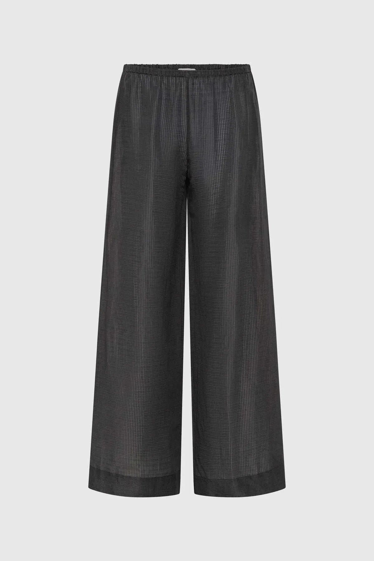 St Agni Check Relaxed Pants Iron Glaze