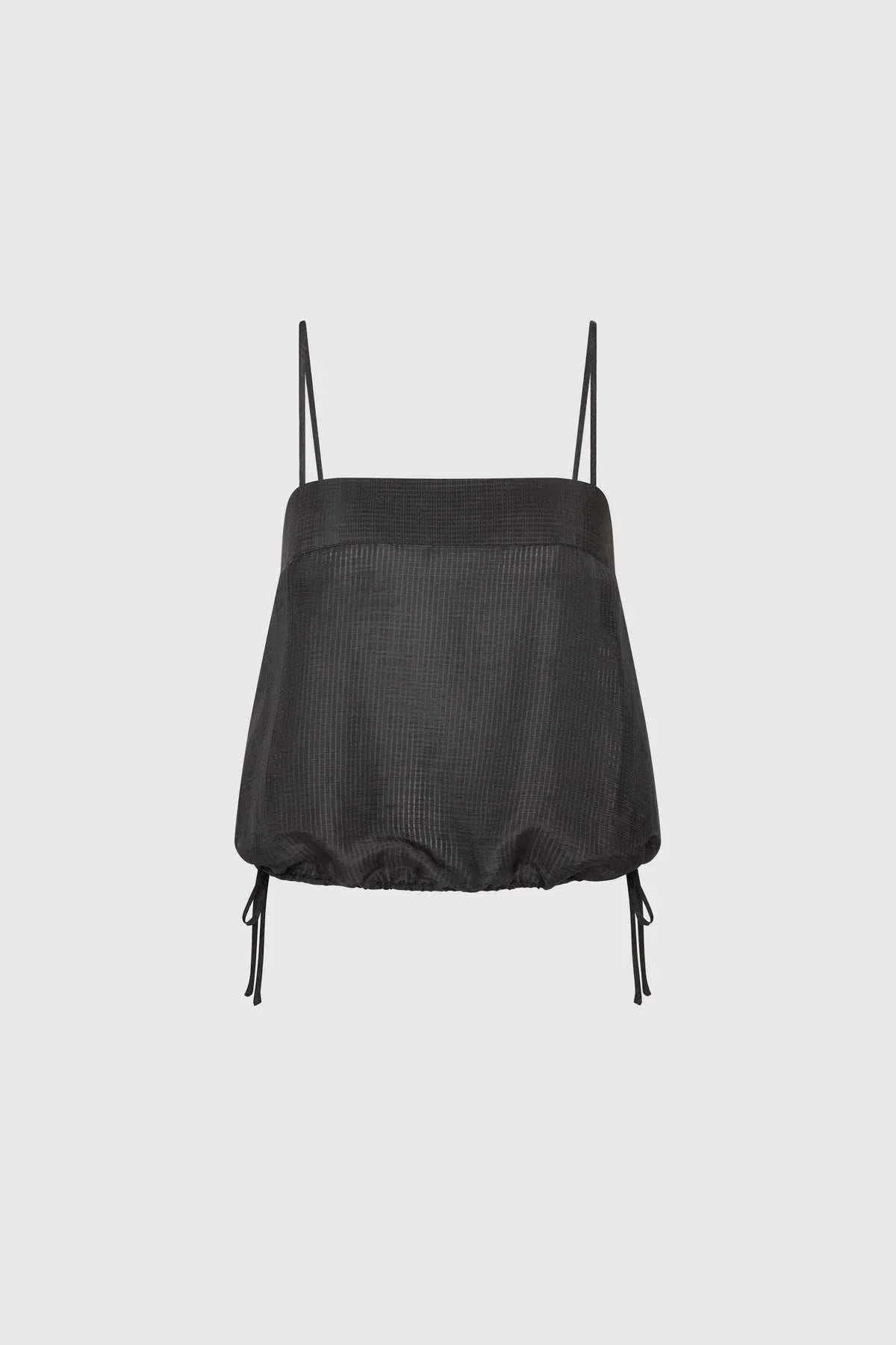 St Agni Woven Check Drawstring Cami