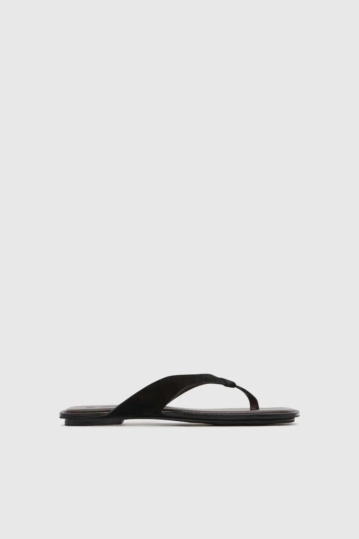 St Agni Suede Opanka Slide Black Coffee