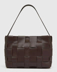 St Agni Woven Mini Tote Chocolate