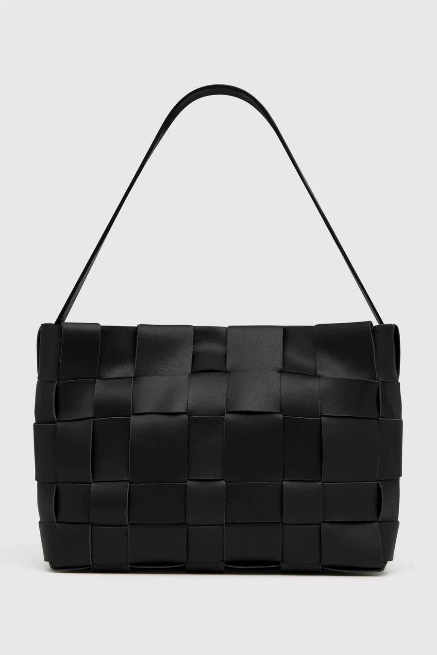 St Agni Woven Mini Tote Black