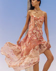 Spell Isola Strappy Dress Sunfade Pink