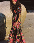 Spell Isola Gown Midnight Bloom Black