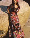 Spell Isola Gown Midnight Bloom Black