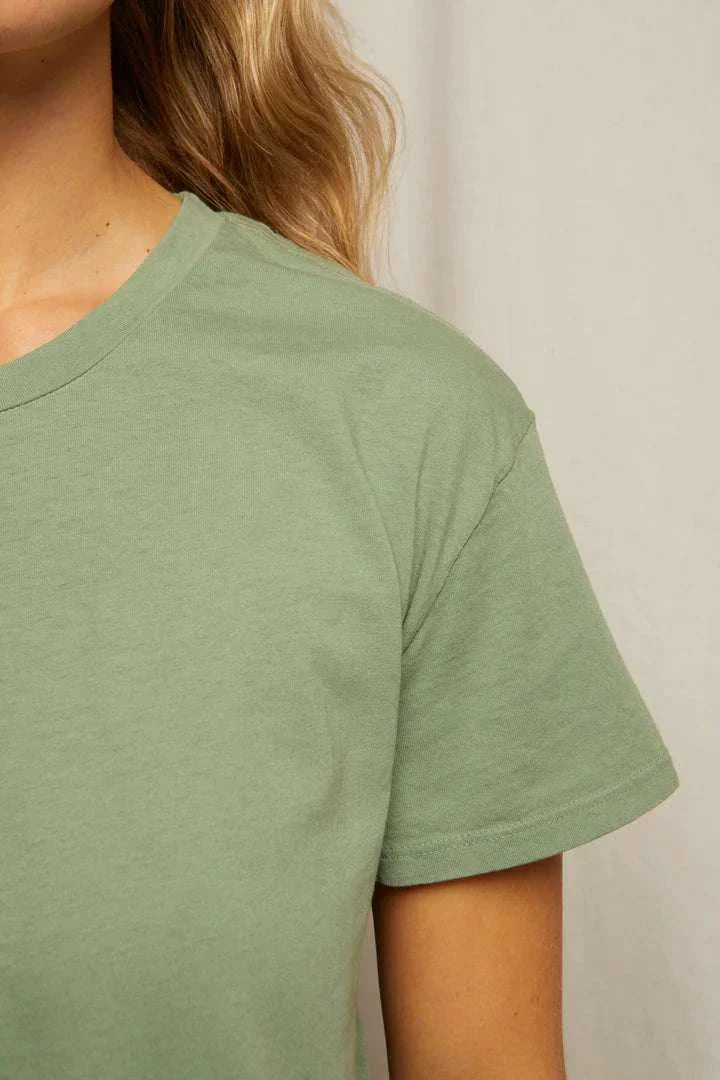 Perfectwhitetee Harley Short Sleeve Crew Neck Aloe