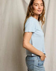 Perfectwhitetee Harley Cotton Boxy Crew Powder Blue