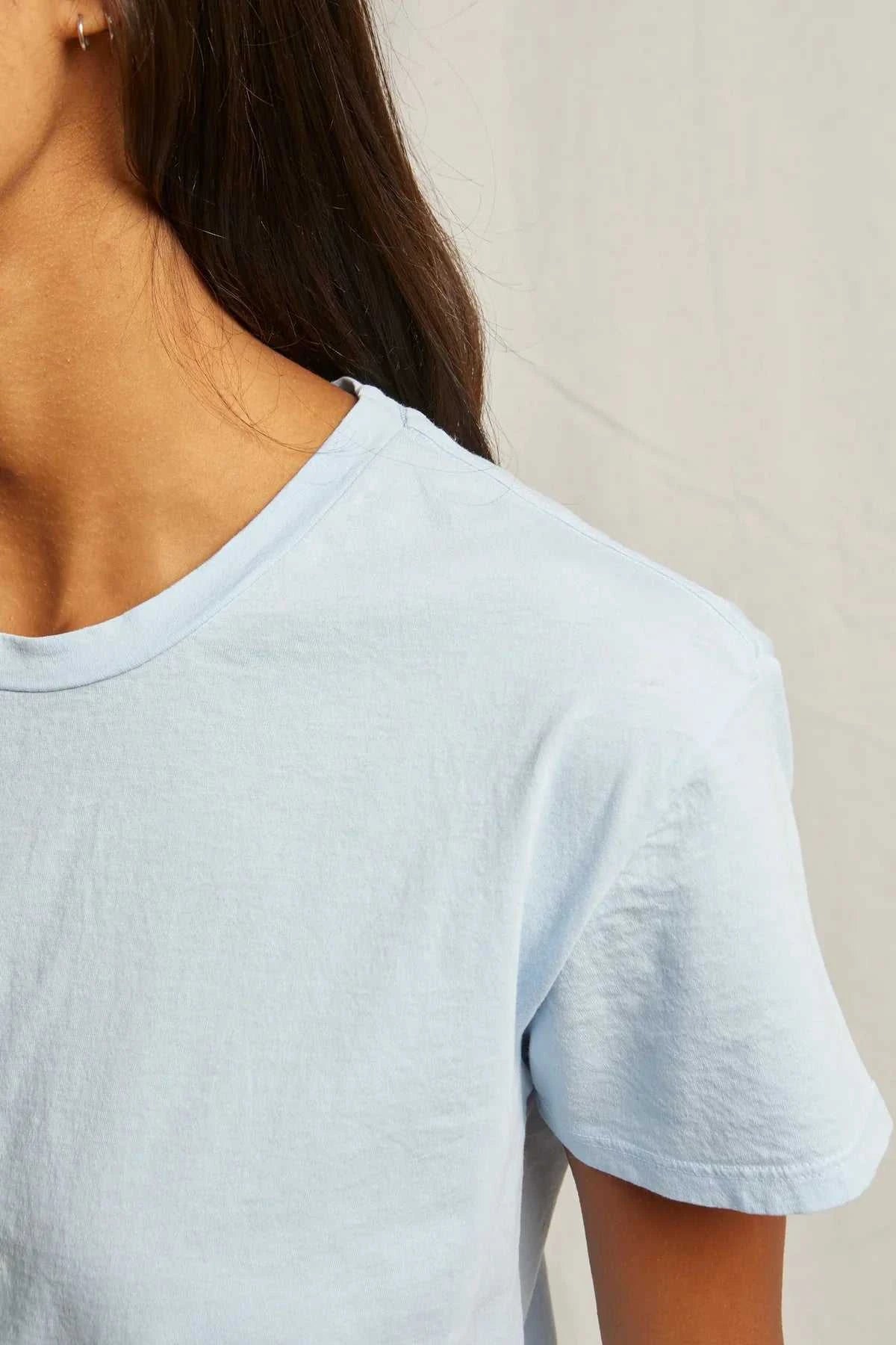 Perfectwhitetee Harley Cotton Boxy Crew Sky Blue