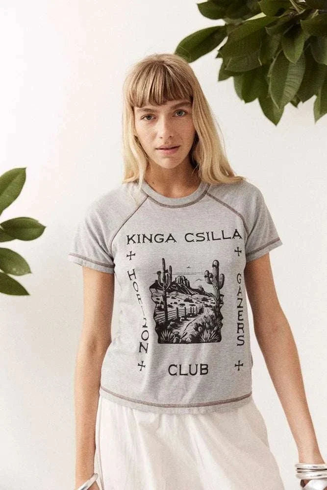 Kinga Csilla Horizon Gazers Mini Tee Grey