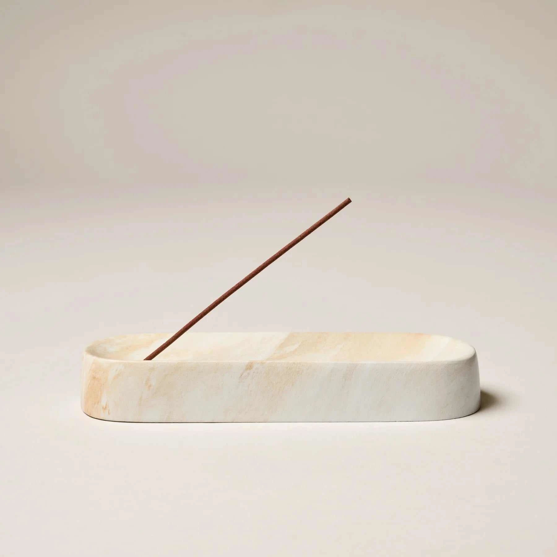 Gentle Habits Ceramic Incense Holder White