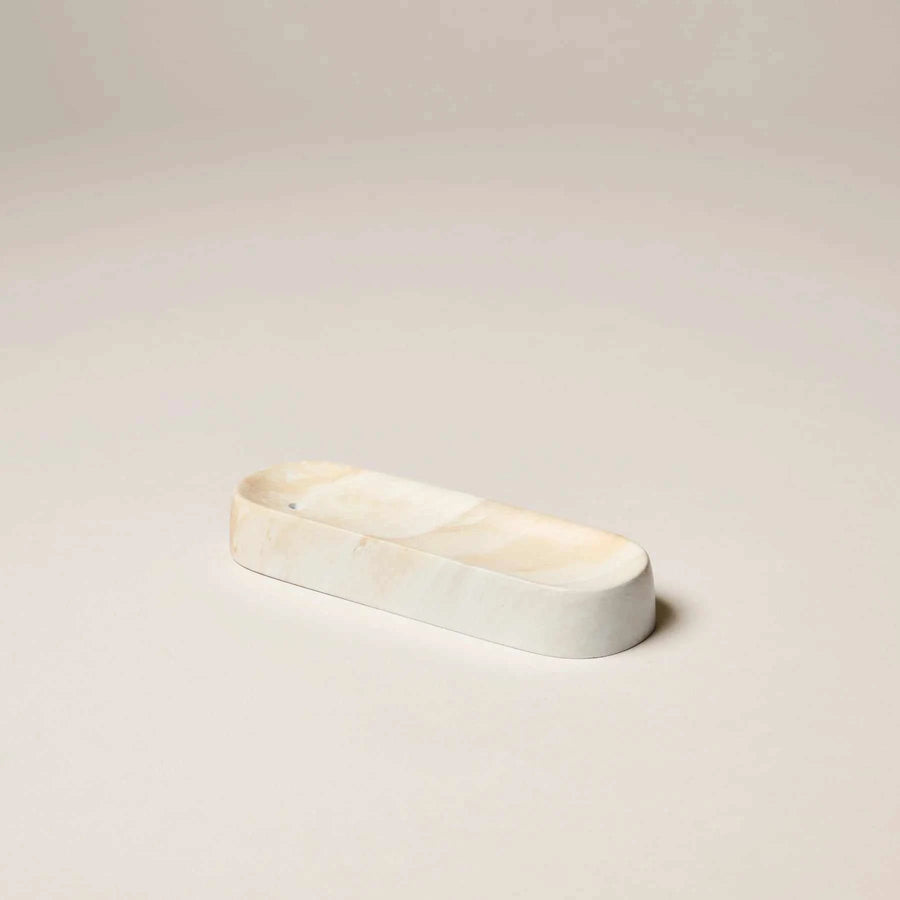 Gentle Habits Ceramic Incense Holder White