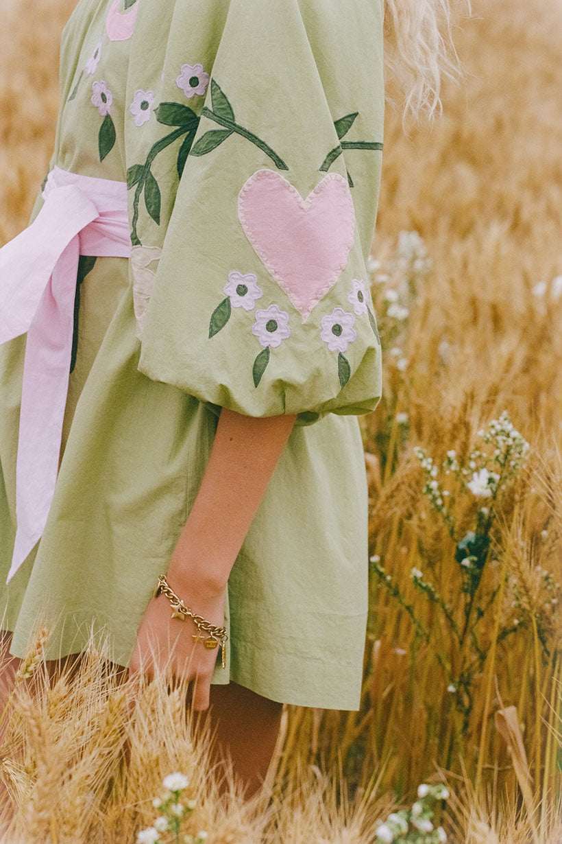 Spell Wonderland Dress Lime Essence