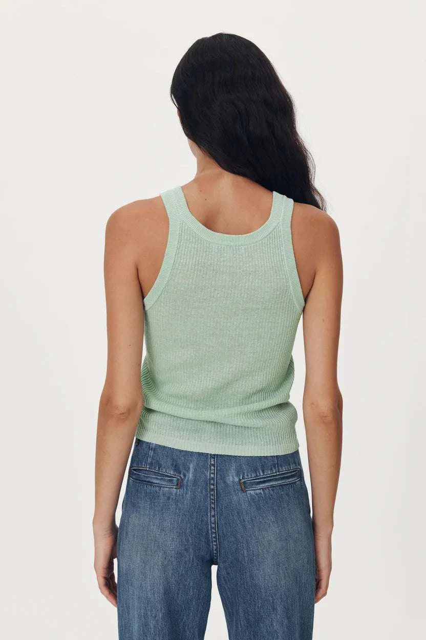 Rowie Hubert Knit Tank Sage