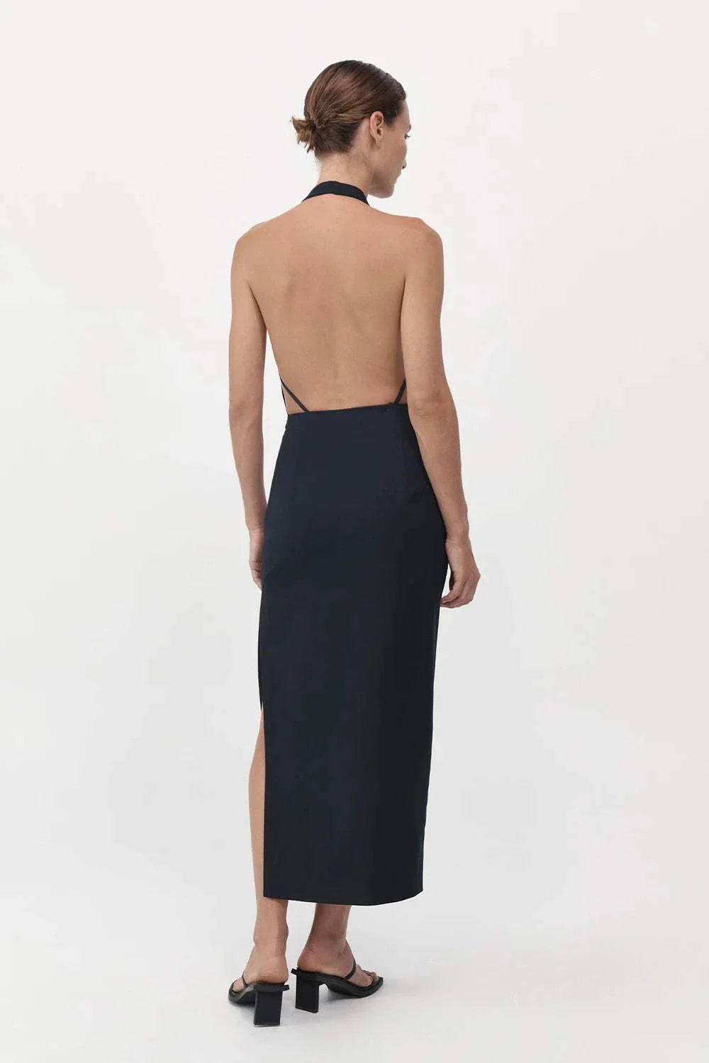 St. Agni Husdon Midi Dress Black