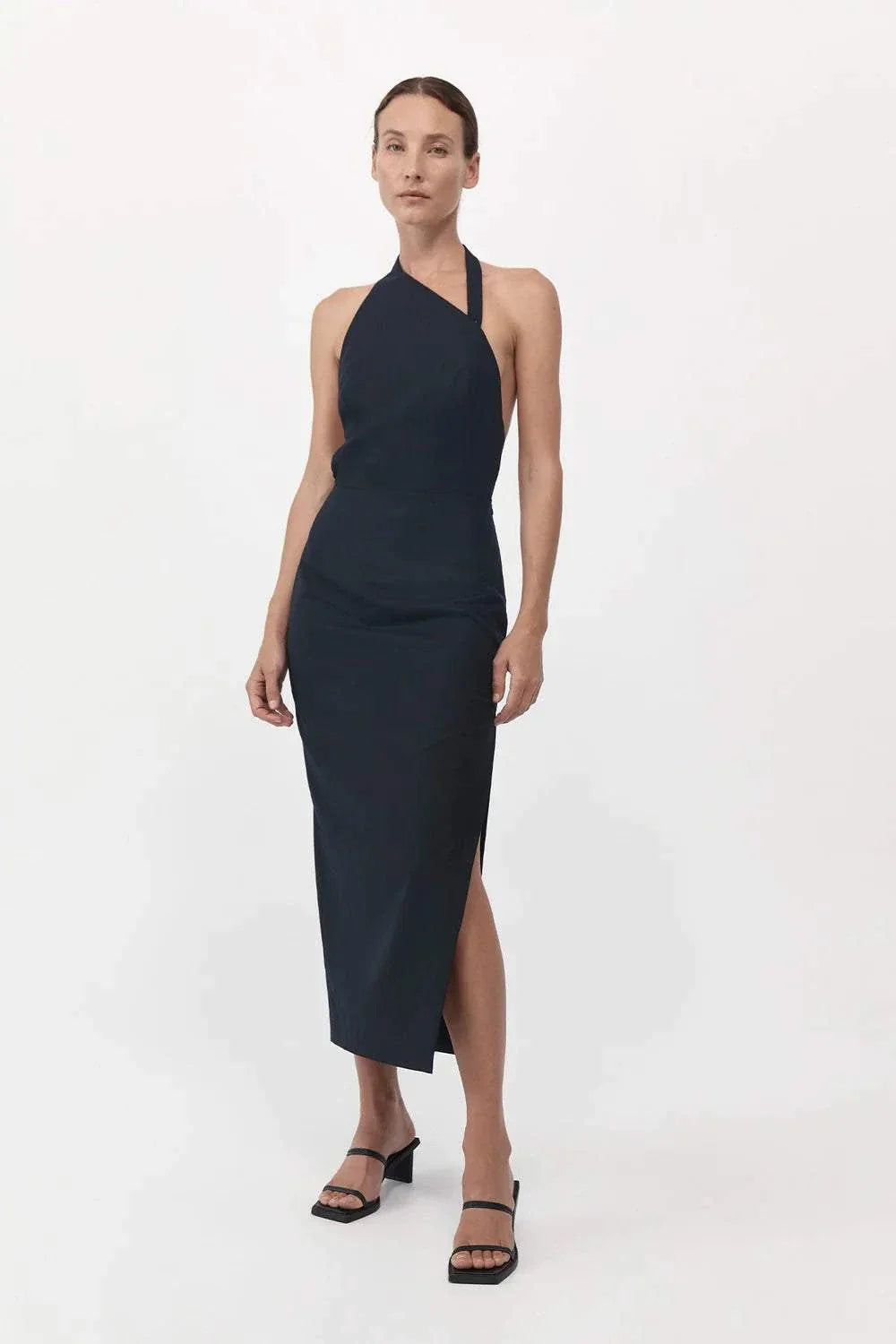 St. Agni Husdon Midi Dress Black