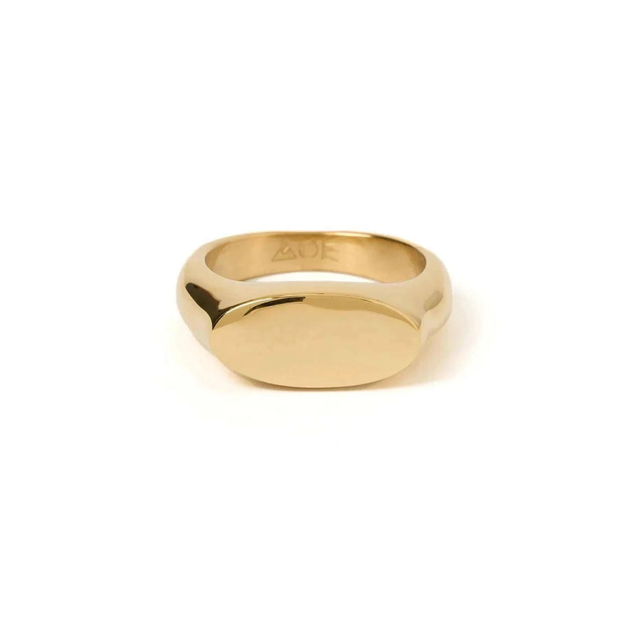 Arms of Eve Aster Signet Ring Gold