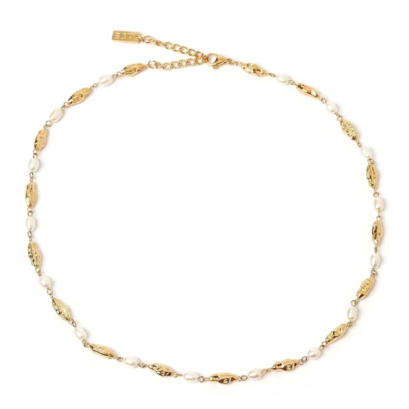 Arms of Eve Mimi Pearl Necklace Gold