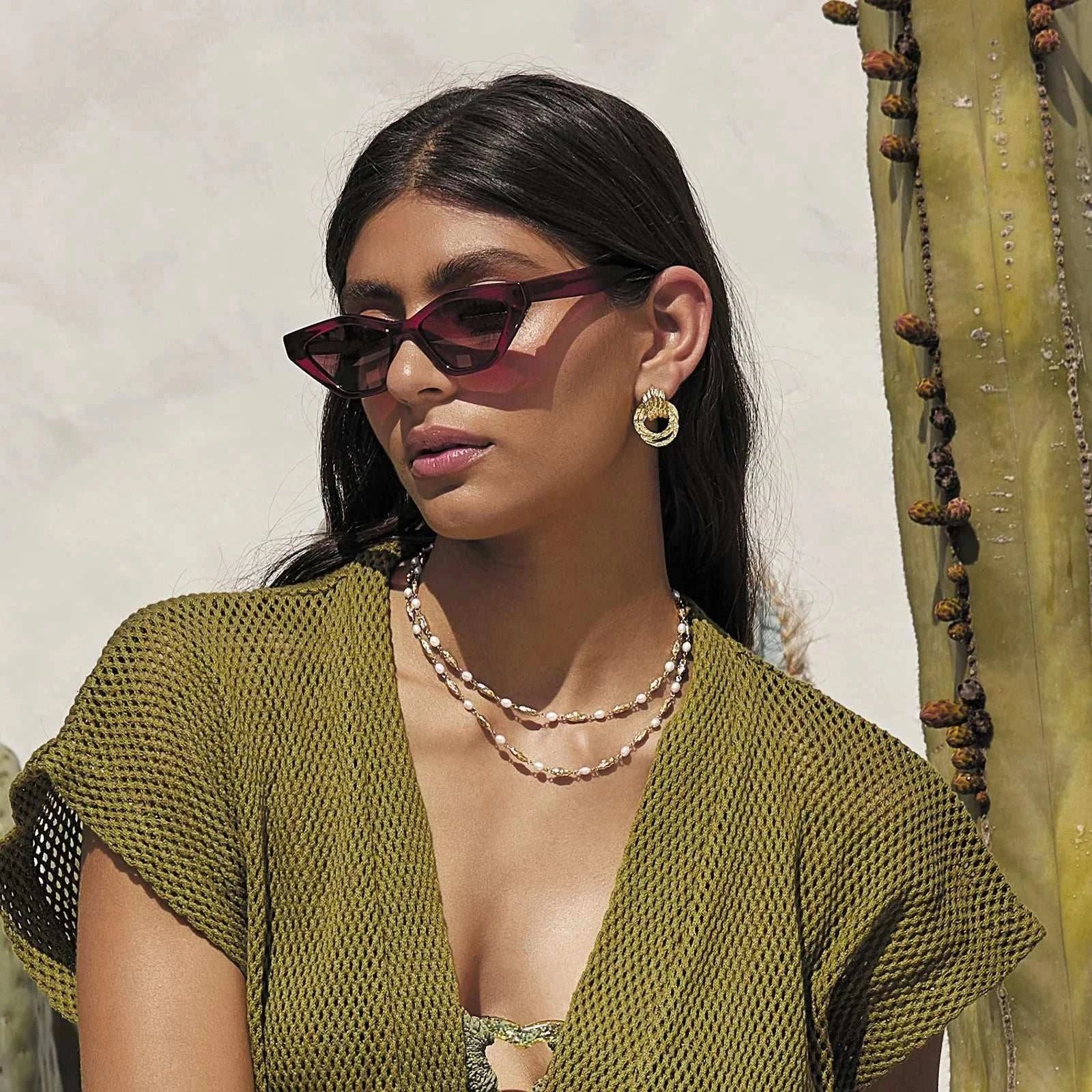 Arms of Eve Mimi Pearl Necklace Gold