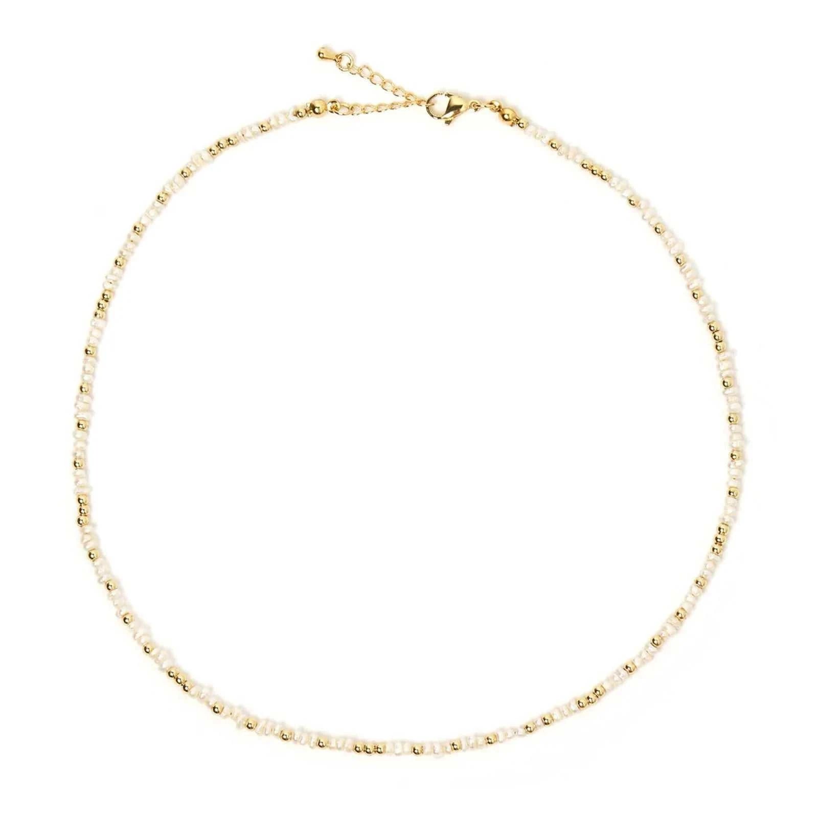 Arms of Eve Lucia Pearl Necklace Gold